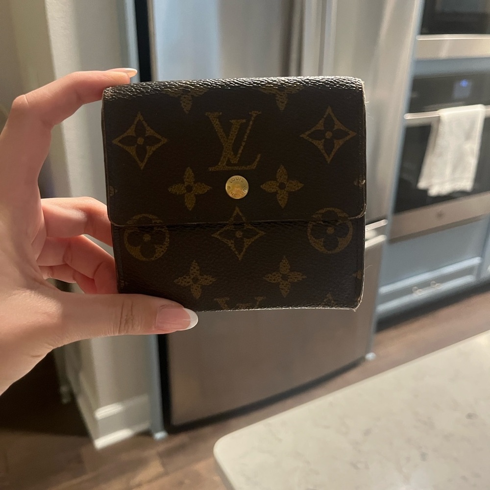 Vintage Preloved Louis Vuitton Elise snap wallet